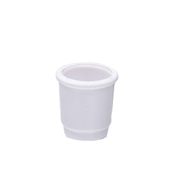 Белый Аксессуары для кукольного домика, Моделирование мини-абс модели вазы, белые, 13x13 мм