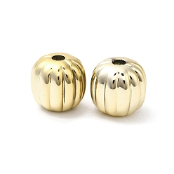 Золотой Пластиковые бусины ccb, тыква, золотые, 15.4x14.6 мм, отверстие : 3.5 мм
