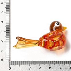 Помидор 3d фигурка птицы ручной работы с украшениями лэмпворк, Статуя на столе для украшения домашнего офиса, помидор, 28x56x29 мм