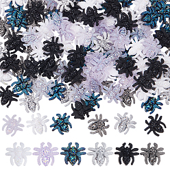 (52) Непрозрачная лаванда 120 шт. 6 цвета смоляные кабошоны в виде пауков, ногтей декоративные аксессуары, разноцветные, 12.5x13.5x4 мм, 20 шт / цвет