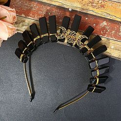 Обсидиан Резинки для волос из натурального аметиста, аксессуары для волос для женщин и девочек, 180x150x20 мм