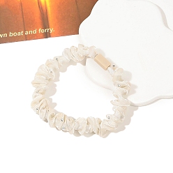 Желтая Старая Ткань  Резинки для волос из органзы для женщин и девочек, старое кружево, 10x60 мм