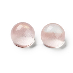 Pink Полупрозрачная смола декодирует кабошоны, полукруглые / купольные, розовые, 20x16x7 мм