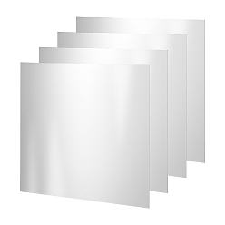 Нержавеющая Сталь Цвет Квадрат 304 лист нержавеющей стали, с пленкой, для механической резки, точность обработки, изготовление пресс-форм, цвет нержавеющей стали, 19.9x19.9x0.05 см