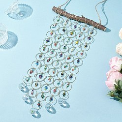 Разноцветный Стеклянные круглые подвесные ловцы солнца, создатель радуги, для украшения сада и дома, красочный, 600 мм