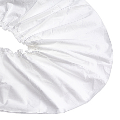 Белый Хлопковые мятые ленты, тканевый ремешок для одежды и аксессуаров, белые, 9-7/8 дюйм (250 мм)