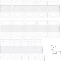 Прозрачный Прозрачные самоклеящиеся вешалки, складные язычки с прорезью в евро, Отображение вкладок для розничной торговли в магазине, прозрачные, 140x73 мм, холост: 35x45x0.4 мм