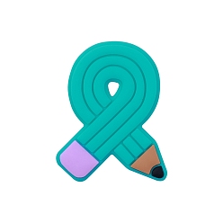 Pencil Пищевые экологически чистые силиконовые фокусные шарики, карандаш, 30x24 мм