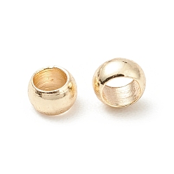 Golden Messing Perlen, cadmiumfrei und bleifrei, langlebig überzogen, Rondell, golden, 3x2 mm, Bohrung: 1.8 mm