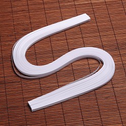 White Quilling Paper Strips, White, 530x5mm, about 120strips/bag