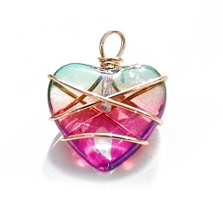 Кварц Природного кварца подвески, сердце прелести, 20 мм