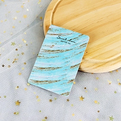 Голубой 100шт бумажные карты для демонстрации ювелирных изделий, для демонстрации сережек и ожерелий, прямоугольные, голубой, 9x6 см