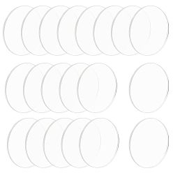 Clear Transparent Acrylic Display Base, Circle Blank Discs, Clear, 100x4mm