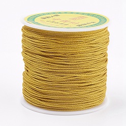 Goldenrod Polyester Cord, Goldenrod, 0.8mm, about 87.48 yards(80m)/roll