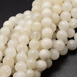 White Moonstone Натуральный белый лунный камень круглые бусины нити, 4~4.5 мм, отверстие : 1 мм, около 90 шт / нитка, 15.7 дюйм