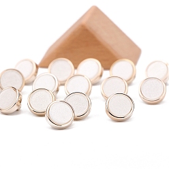Ghost White Resin Shank Buttons, Acrylic Shank Buttons, Ghost White, 10~20mm