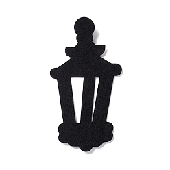 Черный Шерстяной войлочный фонарь для украшения вечеринки, тематические украшения для хэллоуина, для декоративного дерева, баннер, гирлянда, чёрные, 215x115x2 мм