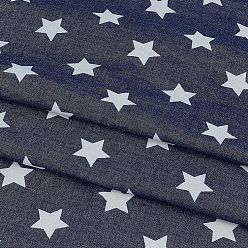 Полуночно-синий Хлопковая джинсовая ткань, аксессуары для одежды, звезда картины, темно-синий, 1000x1510x0.1 мм