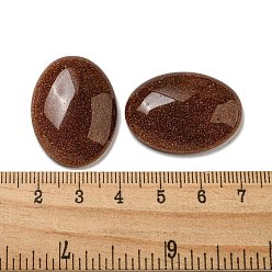 Goldstone Synthetic Goldstone Cabochons, Oval, 30x21.5~22x5~8.5mm