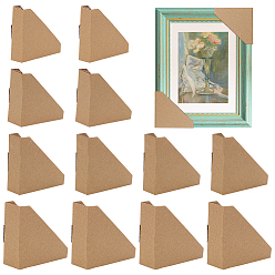 (932FM) Темно-синий аква-матовый с подкладкой 112шт. 4 стили треугольные защитные уголки для фоторамок, живописные произведения искусства угловые защитные элементы, темно-золотистые, 117~140x181~215x1.7 мм, 28 шт / стиль