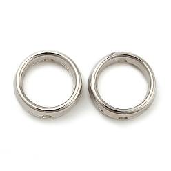 Платина Ccb пластиковые бусины в оправе, платина, 12x3.5 мм, отверстие : 1.5 мм