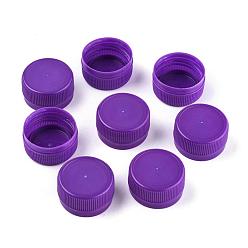 Indigo Plastic Bottle Caps, Column, Indigo, 32.5x16.5mm, Inner Diameter: 28.5mm, about 95~100pcs/bag