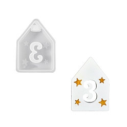 Дом Сделай сам свечи, силиконовые формы для литья, для уф-смолы, изготовление изделий из эпоксидной смолы, число 3, белые, дом, 110x79x30 мм