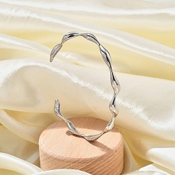 Нержавеющая Сталь Цвет 304 женские браслеты-манжеты из нержавеющей стали, цвет нержавеющей стали, внутренний диаметр: 1-7/8 x2-1/2 дюйм (4.7x6.2 см)