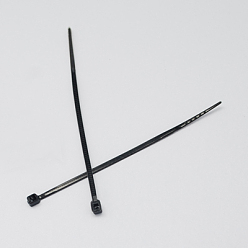 Черный Пластиковые кабельные стяжки, завязки, черные галстуки, длиной около 80 мм , шириной 3 мм , 1000 шт / пакет