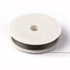 Raw Tiger Tail Wire, Nylon-coated Stainless Steel, Original Color(Raw) Wire, Raw, 0.38mm, about 164.04 Feet(50m)/roll