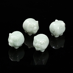 Зеленый Авантюрин Резные фигурки свиней из натурального зеленого авантюрина, для украшения рабочего стола домашнего офиса, 27 мм