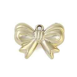 Золотой Пластмассовые подвески ccb, бантом, золотые, 24.5x32.5x7.5 мм, отверстие : 3 мм