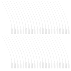 White 200Pcs Micro-Tips Plastic Glue Bottle Tips Glue Extender Precision Applicator for Crafting, Lab Dispensing, Adhesive Dispensers, White, White, 115x5.5mm, Inner Diameter: 0.6mm, about 200pcs