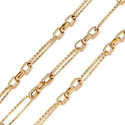 Настоящее золото 18K 304 цепи овальные из нержавеющей стали, ионное покрытие (ip), несварные, с катушкой, реальный 18 k позолоченный, 20x5.5x1 мм
