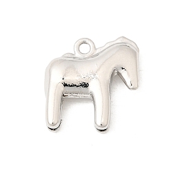 Платина Подвески из сплава , лошади прелести, без кадмия, без никеля и без свинца, платина, 18x17x5 мм, отверстие : 1.8 мм