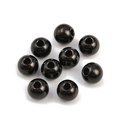 Черный 304 прокладки из нержавеющей стали, рондель, чёрные, 8x7 мм, отверстие : 2.5 мм