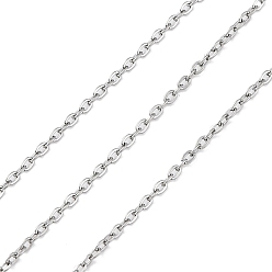 Нержавеющая Сталь Цвет 304 кабельные цепи из нержавеющей стали, пайки, цвет нержавеющей стали, 1.5x1x0.5 мм