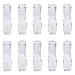 Clear Transparent Plastic Cosmetics Cream Jar, Pot Diamond Cream Box, with Lid, Empty Bottle, Refillable Bottle and Transparent Plastic Funnel Hopper, Clear