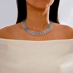 Платина Ожерелья-чокеры из сплава пантеры для женщин, платина, 14.96 дюйм (38 см)