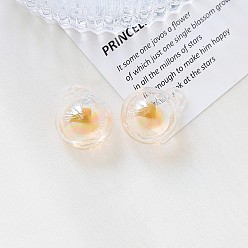 Белый Навахо Стекло подвеска, круглый шар прелести, навахо белый, 28x20 мм