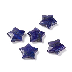 Lapis Lazuli Natural Lapis Lazuli Beads, No Hole/Undrilled Beads, Star, 29.5x31~31.5x7~8mm