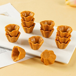 (932FM) Темно-синий аква-матовый с подкладкой Пластиковые украшения для торта, аксессуары для домашнего кукольного домика с микро-ландшафтом, притворяясь опорными украшениями, темно-золотистые, 25x40 мм