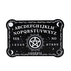 Rectangle Деревянная маятниковая доска, биолокация гадальная доска, для колдовства принадлежности для викканского алтаря, прямоугольные, 310x200 мм