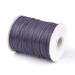 Dark Slate Blue Korean Waxed Polyester Cord, DarkSlate Blue, 1mm, about 85yards/roll