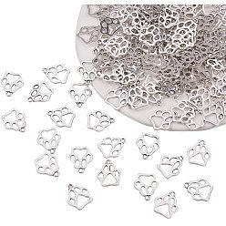 Античное Серебро Тибетский стиль сплава цинка подвески, собака отпечатки лап, античное серебро, 19.6x17x1.5 мм, отверстия: 2 мм, 150 шт / коробка