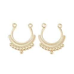 Настоящее золото 24K 304 подвески из нержавеющей стали, плоско-круглые, реальный 24 k позолоченный, 28x24x1.5 мм, отверстие : 2.2 мм