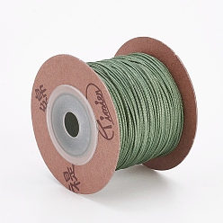 Olive Drab Nylon Cords, String Threads Cords, Olive Drab, 1mm, about 54.68~59.05 yards(50~54mm)/roll