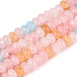 (52) Непрозрачная лаванда Стеклянные бусины, имитация драгоценных камней, рондель, окрашенные, разноцветные, 8~8.5x4.5~5 мм, отверстие : 1~1.2 мм, около 155~159 шт / нитка, 30.12~31.30 дюйм (76.5~79.5 см)