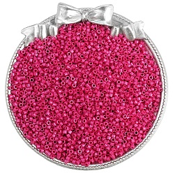 Средний Фиолетово-красный Стеклянный бисер непрозрачных цветов, плоско-круглые, средне фиолетовый красный, 2 мм, о 1100 шт / комплект
