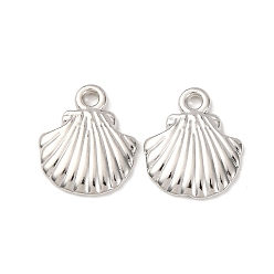 Shell Shape Пластмассовые подвески ccb, формы раковины, 18.5x15x2 мм, отверстие : 2 мм